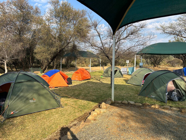 Tents at campsite 