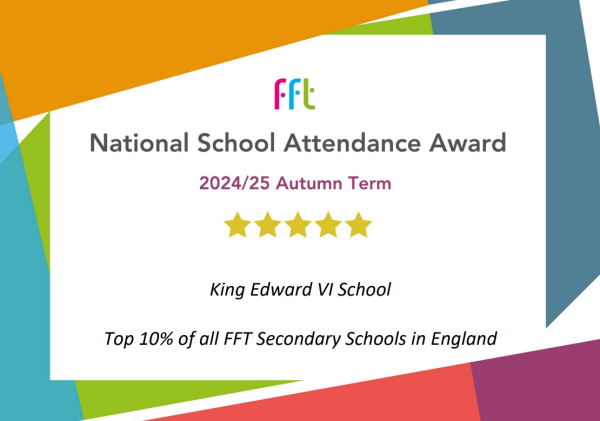 National School Attendance Award - Autumn Term Certificate 